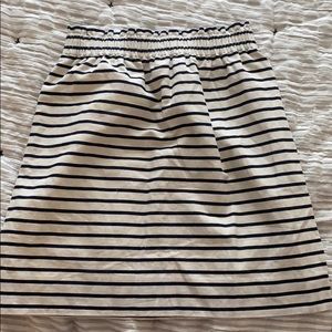 J. Crew Factory Striped Linen Skirt Sz 00